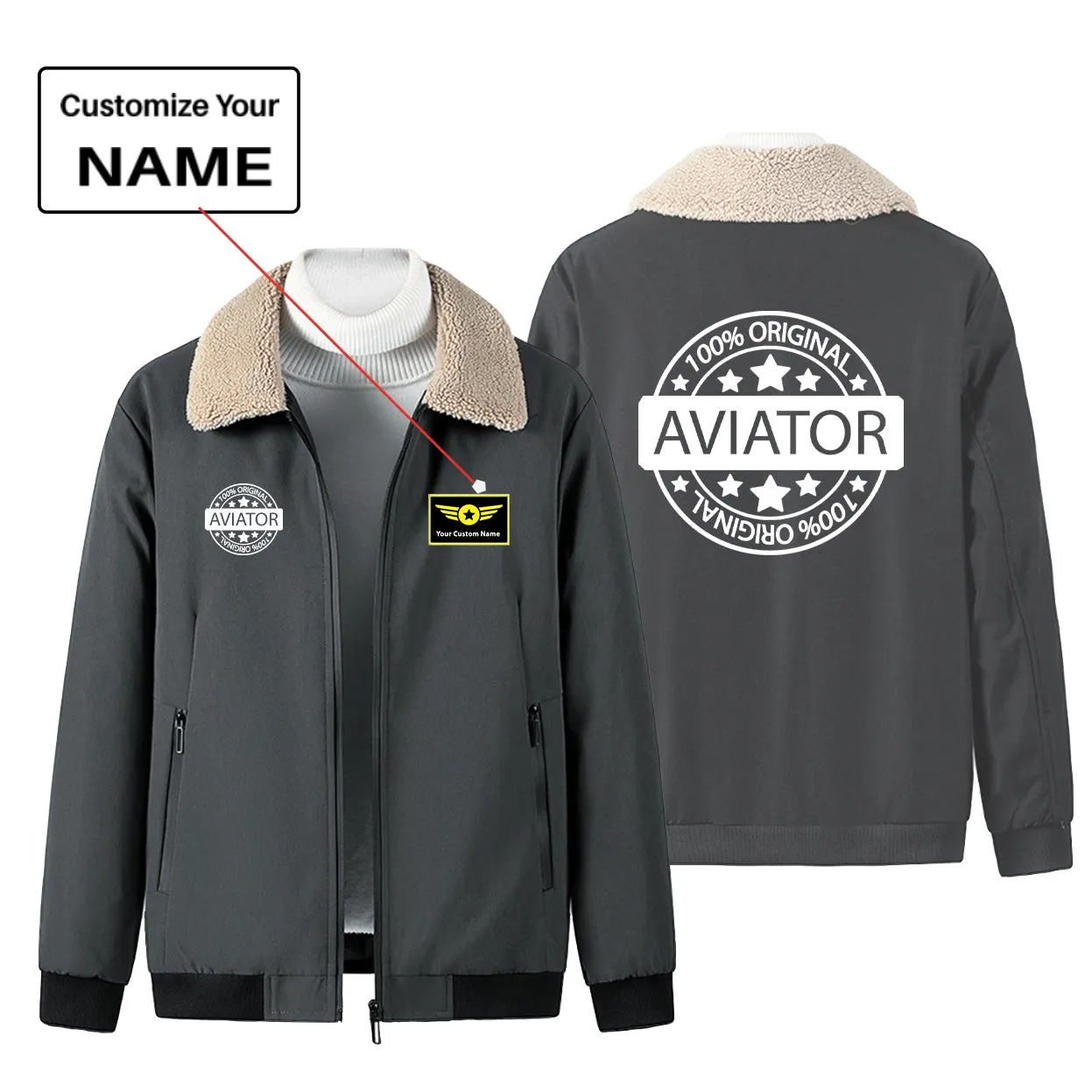 100 Original Aviator Designed Winter Bomber Jackets