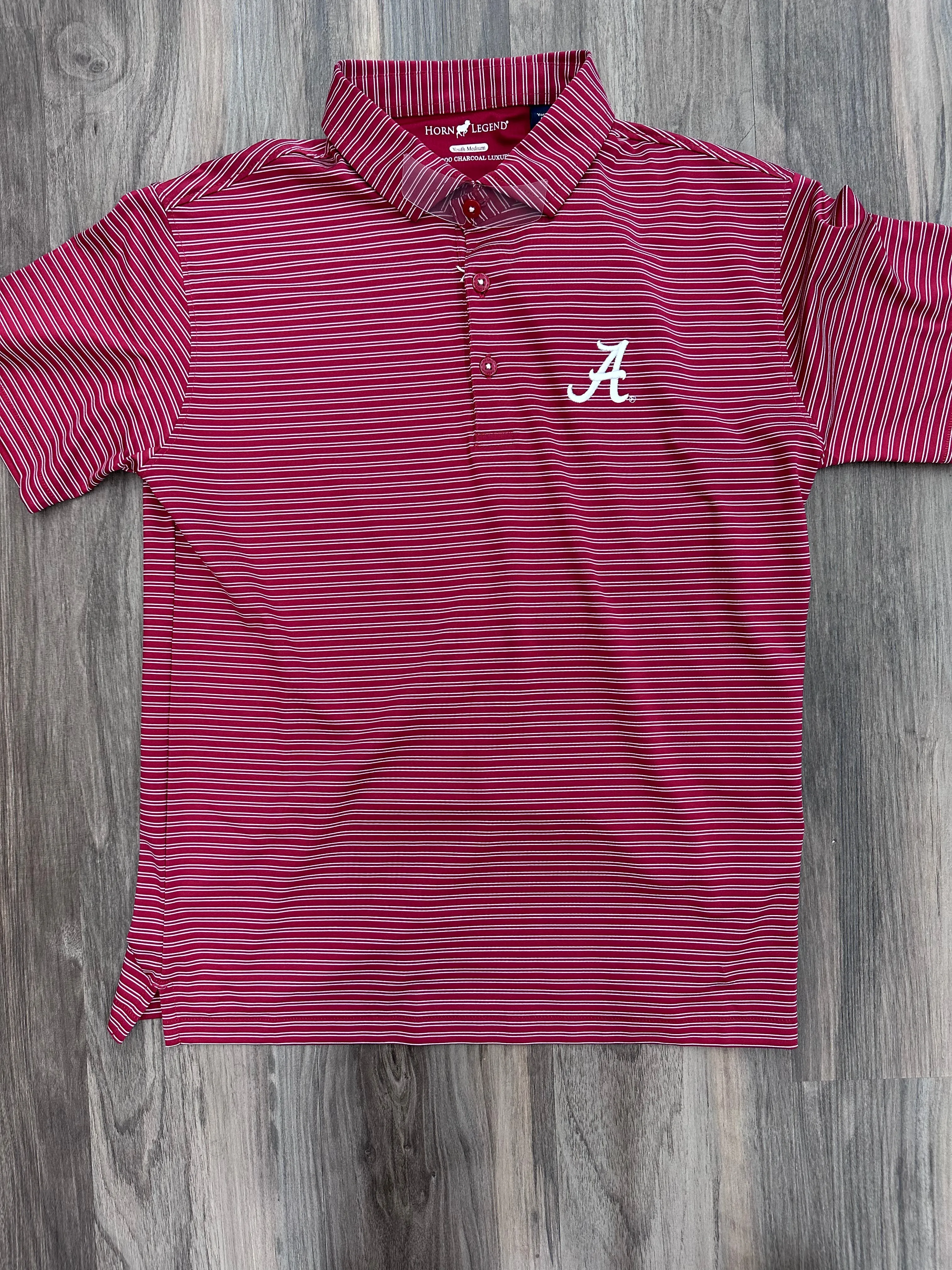 Alabama Striped Youth Polo