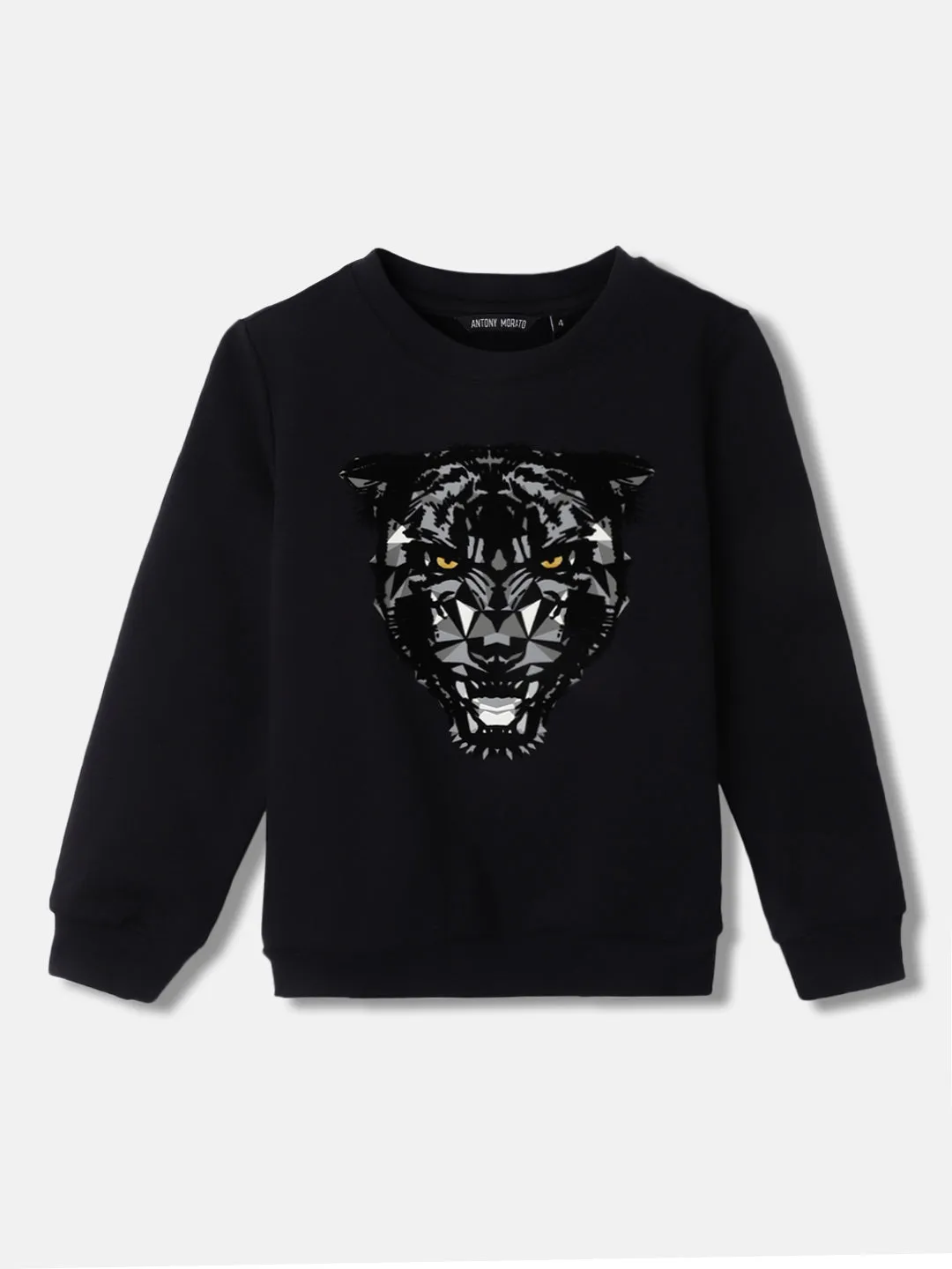 Antony Morato Boys Solid Full Sleeves Round Neck Sweatshirt