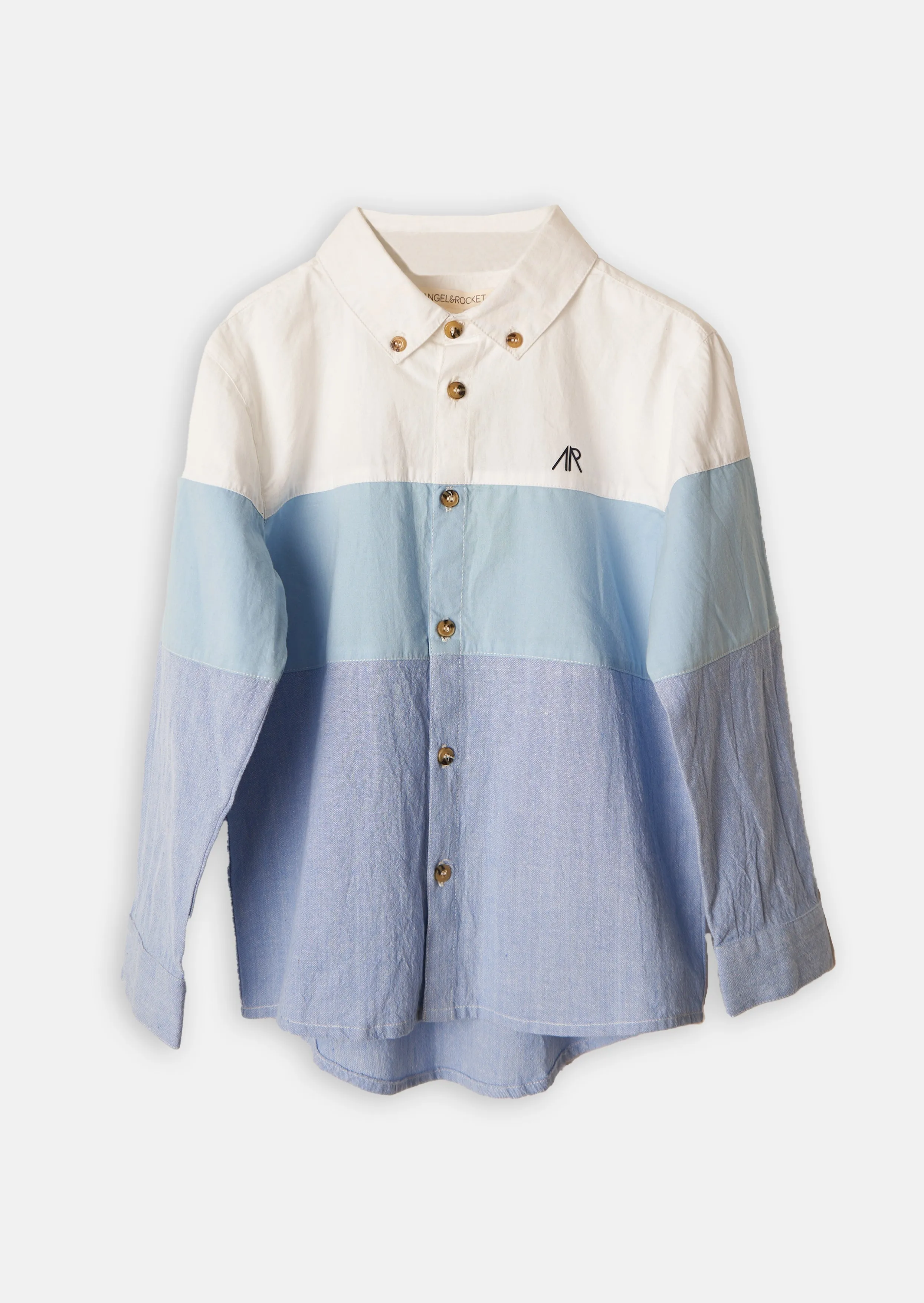 Atticus Chambray panel shirt