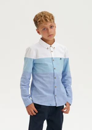 Atticus Chambray panel shirt