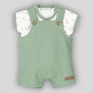 Baby Boys Giraffe Cotton Romper and Shirt - Calamaro 17936