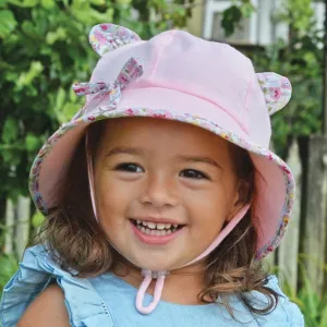 Bedhead Paisley Trimmed Baby Bucket Hat with Strap