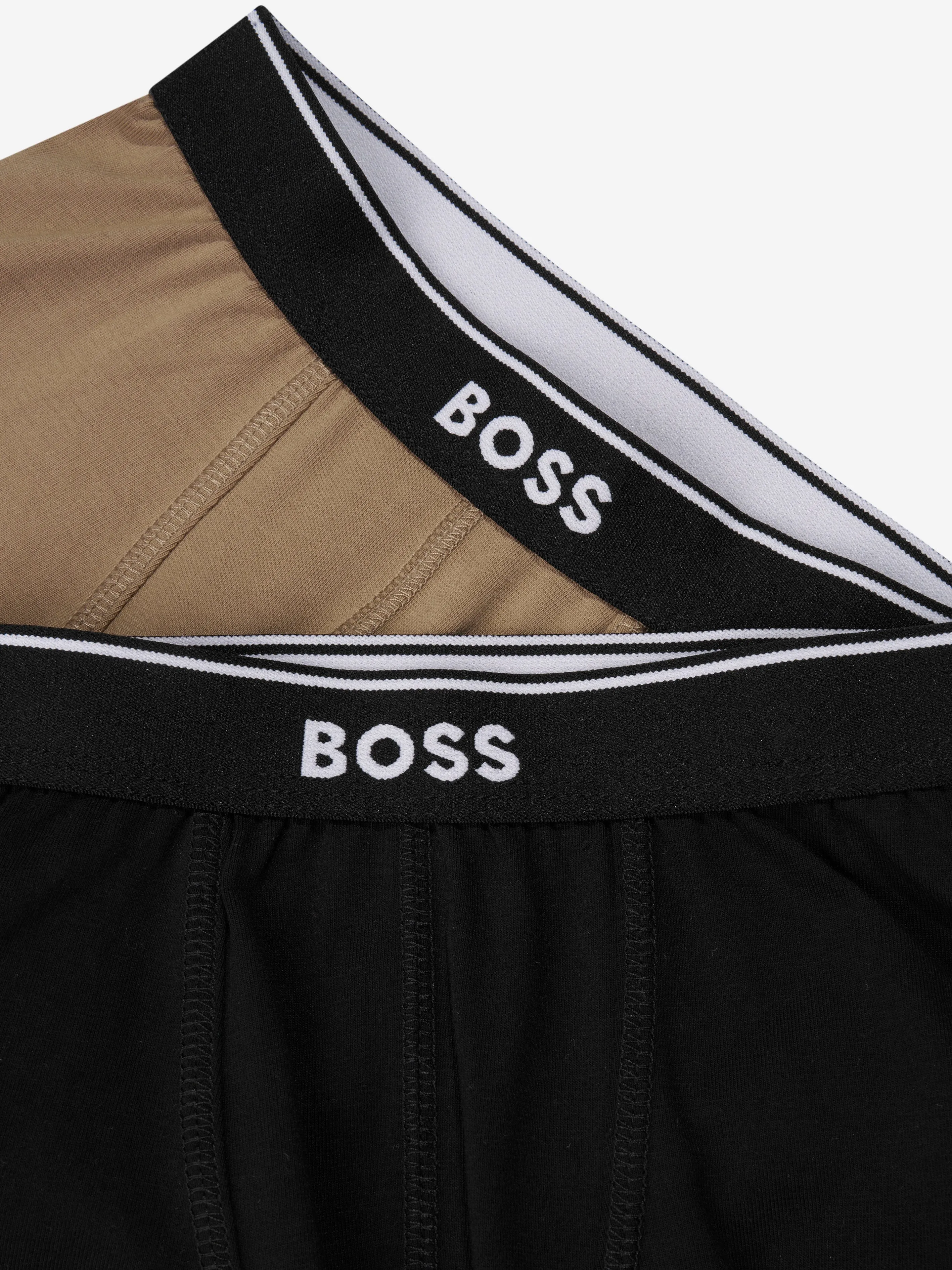 BOSS Boys 2 Pack Boxer Shorts Set in Black