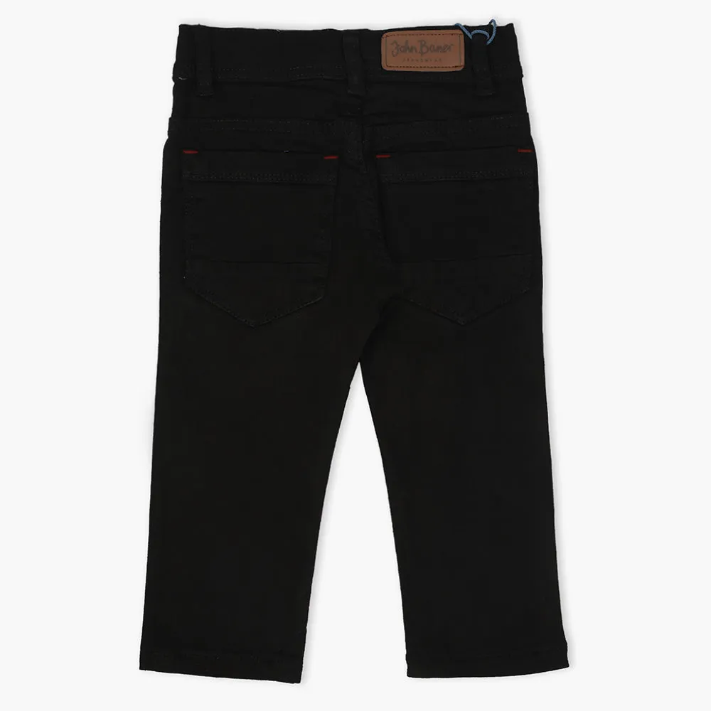 Boys Basic Denim Pant - Black