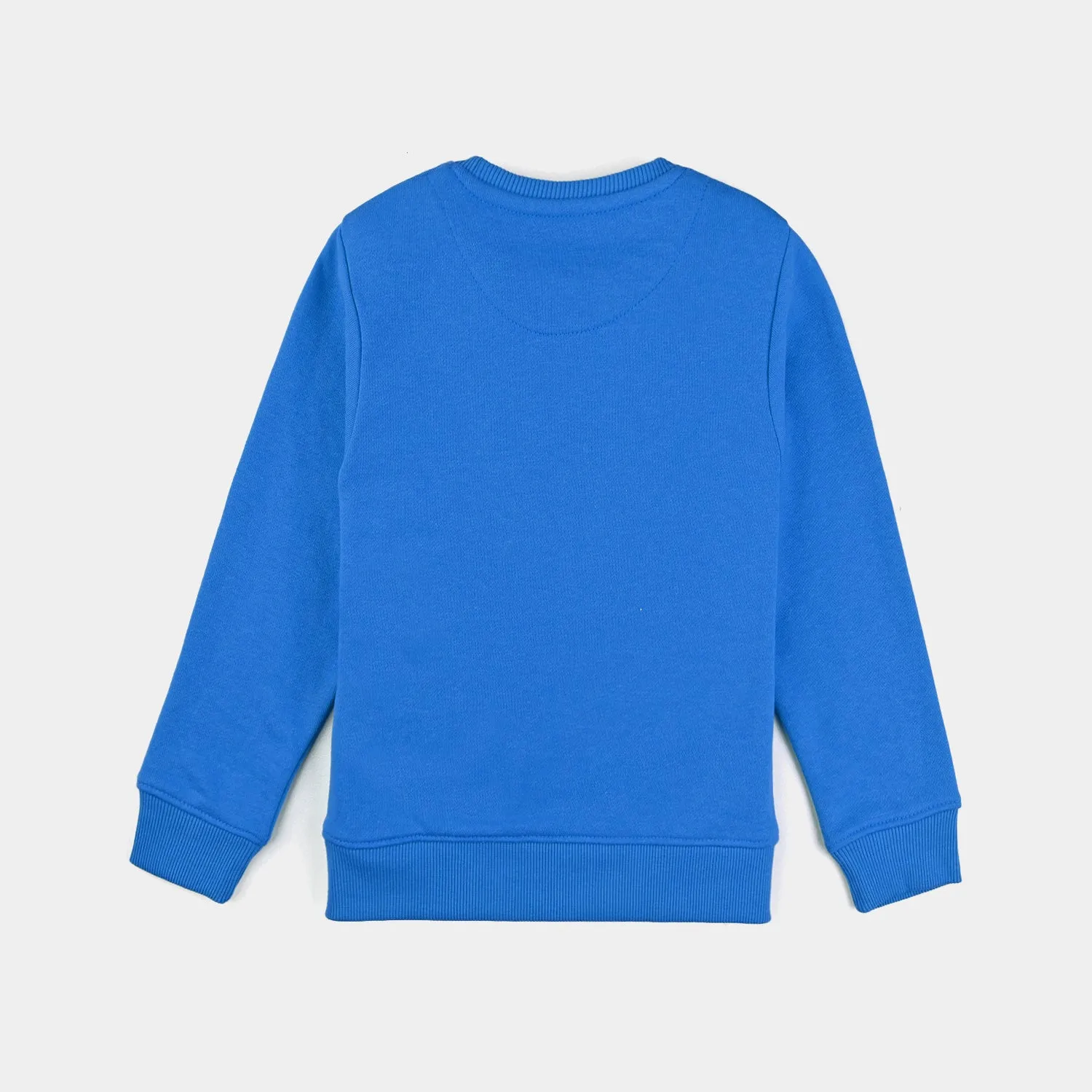 Boys Cotton Terry Sweatshirt-Blue