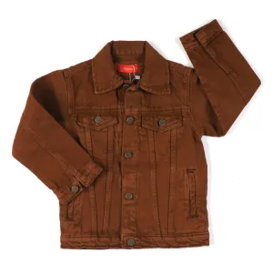 Boys Denim Jacket Basic - Brown