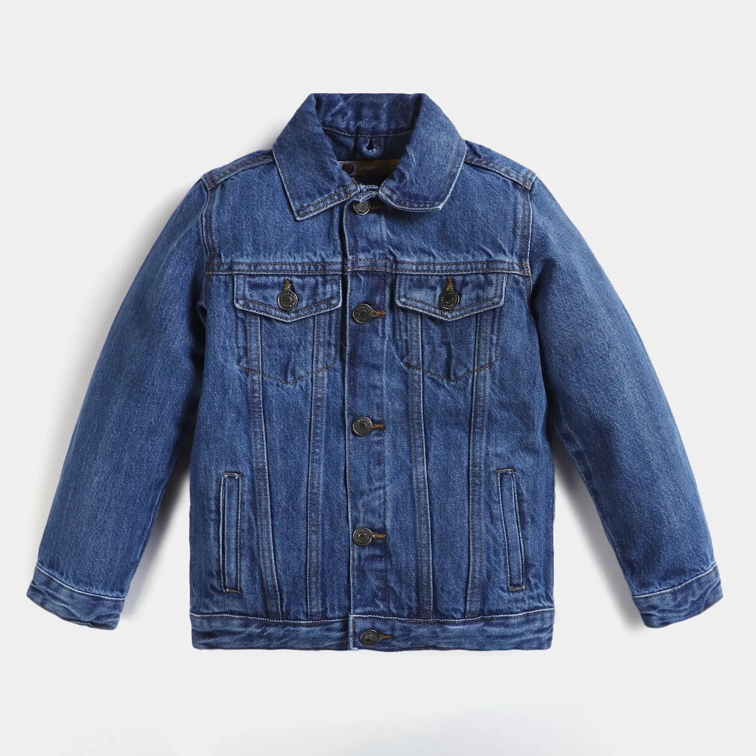 Boys Denim Jacket Basic - Mid Blue