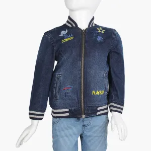 Boys Denim Jacket - Dark  Blue