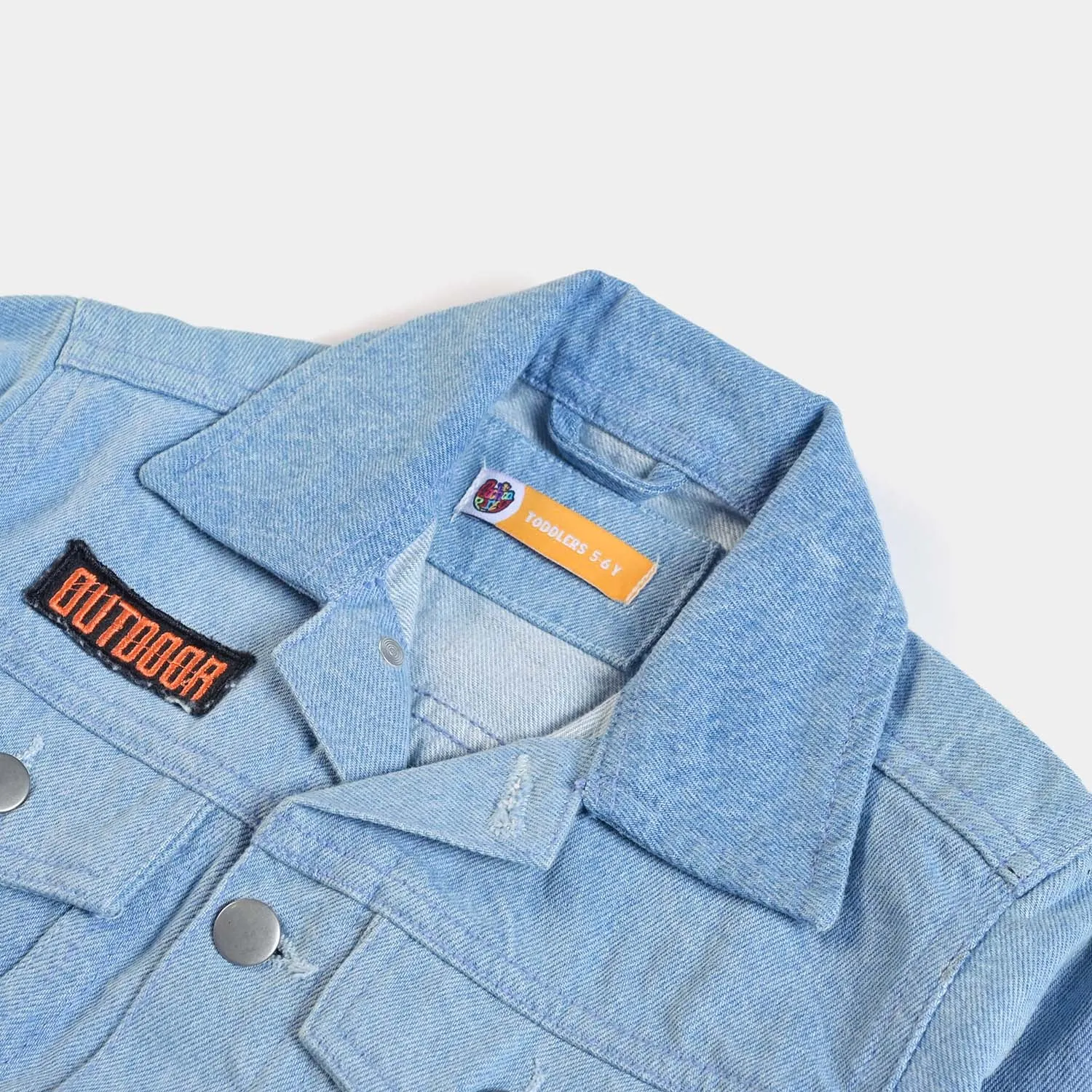 Boys Denim Jacket Outdoor-Ice Blue