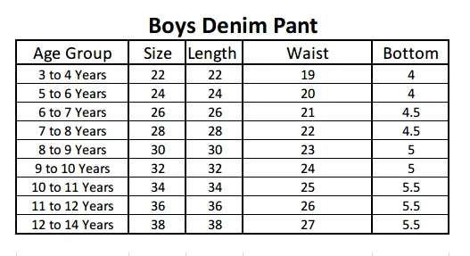 Boys Denim Pant - Light Grey