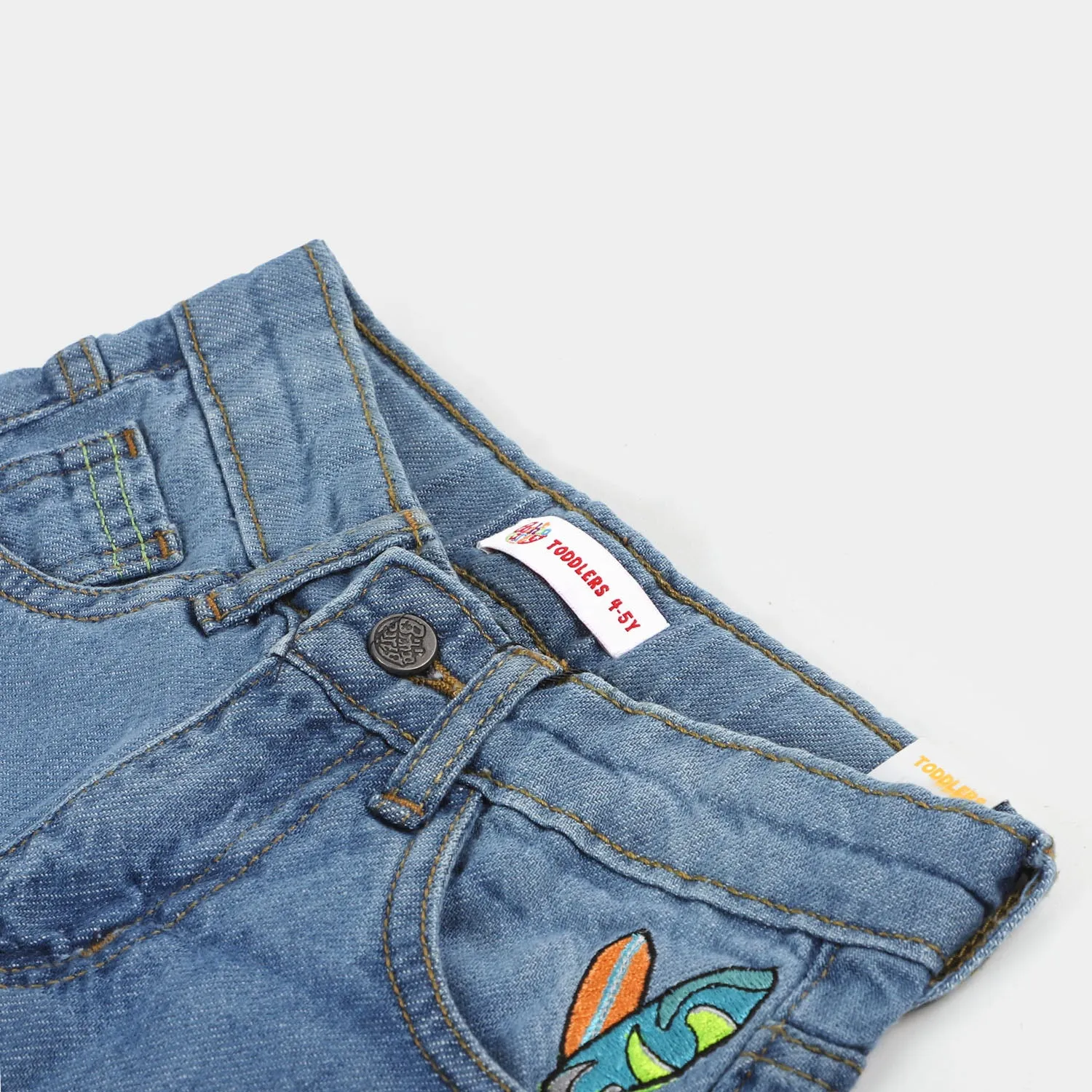 Boys Denim Short Summer Time - Light Blue