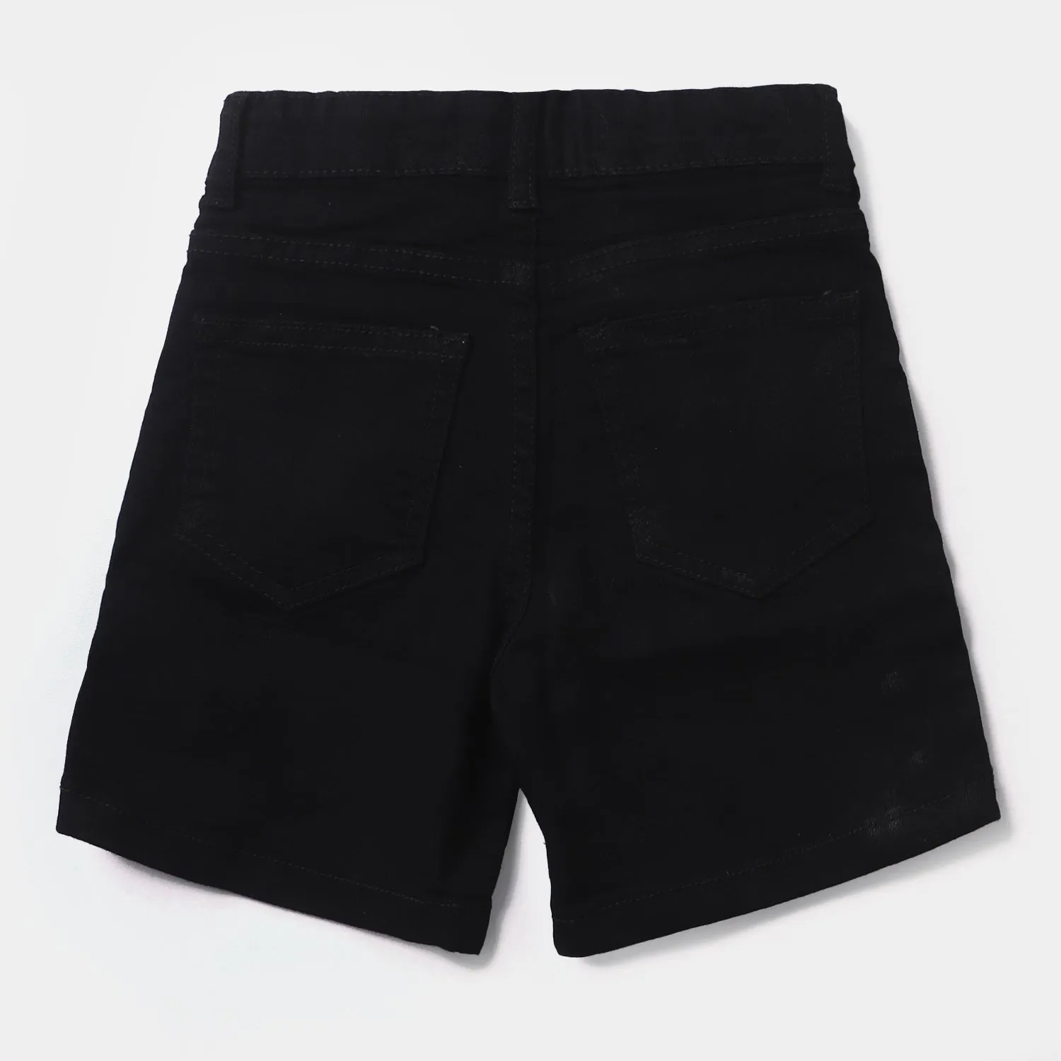 Boys Denim Stretch Short Out Of This World-BLACK