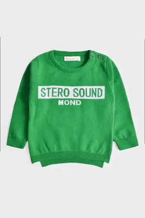 Boys Green Raglan Sweater