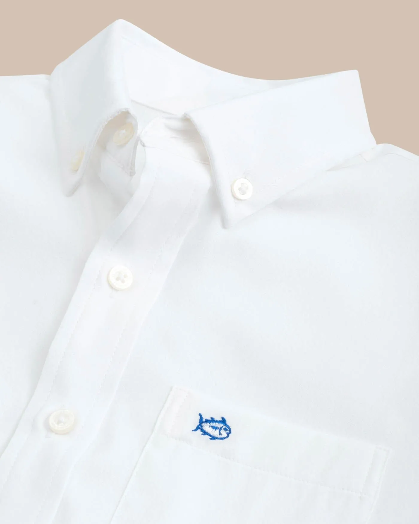 Boys Intercoastal Solid Button Down Shirt