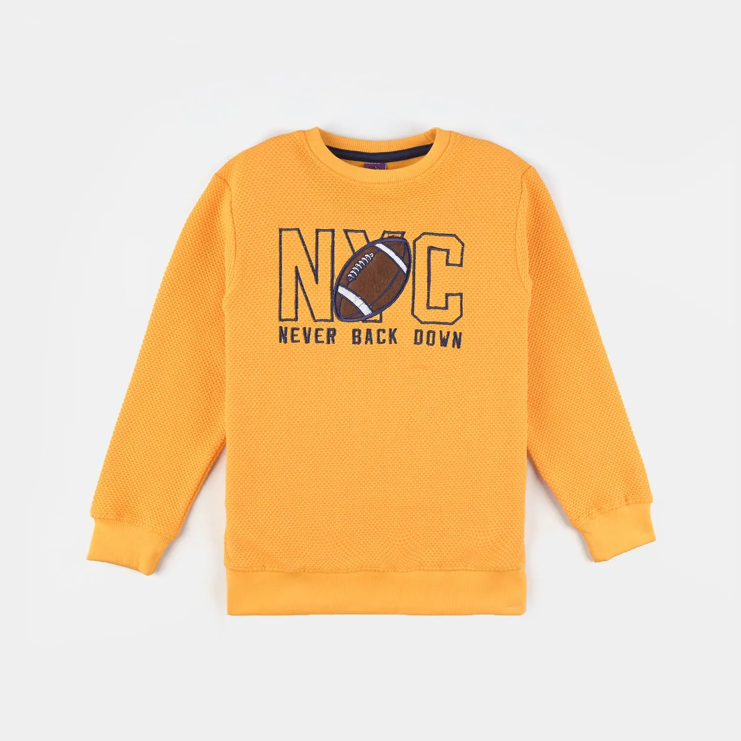 Boys Jacquard Sweatshirt Never-Citrus