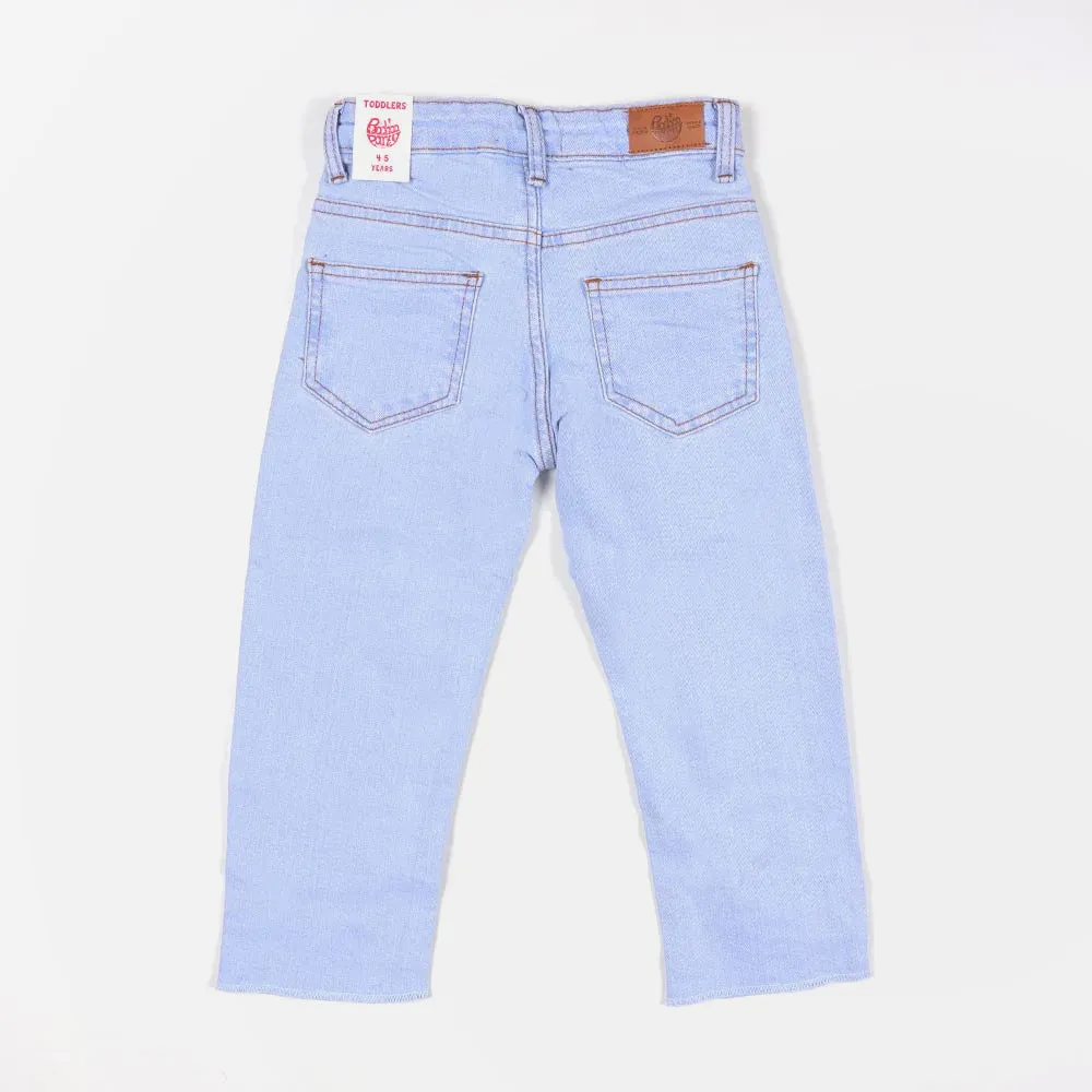 Boys Pant Denim EMB - Ice Blue