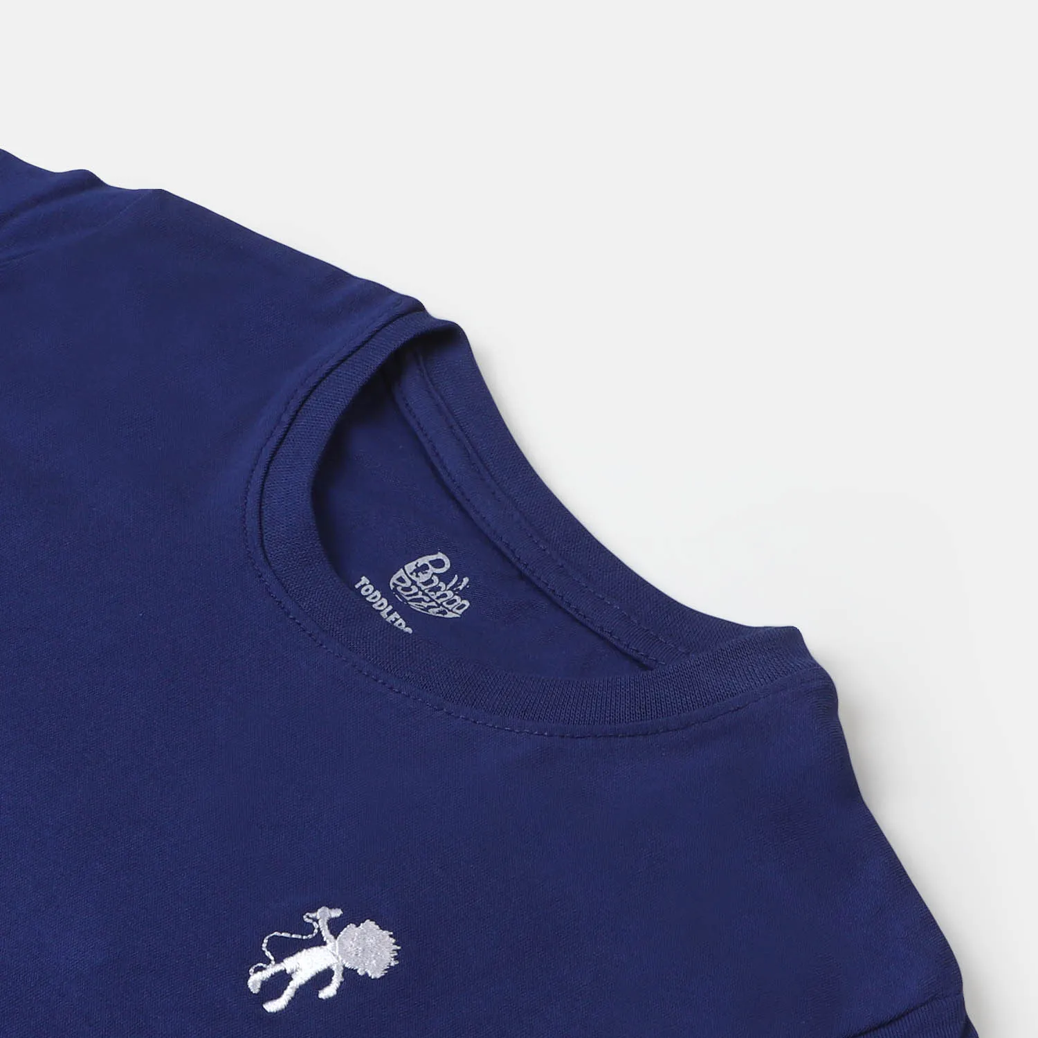 Boys Premium Lycra Jersey T-Shirt - Navy Blue