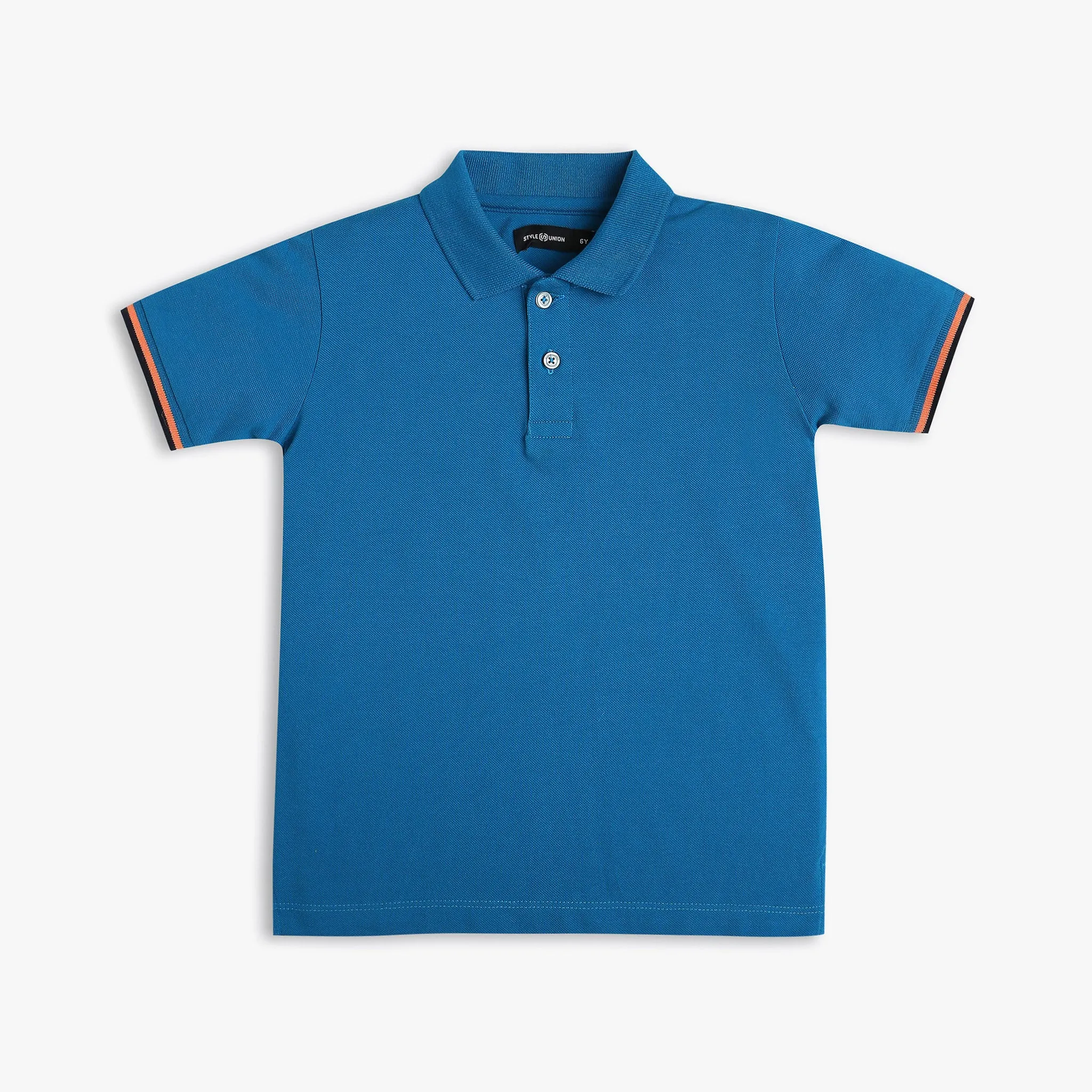 Boy's Regular Fit Solid Polo T-Shirt