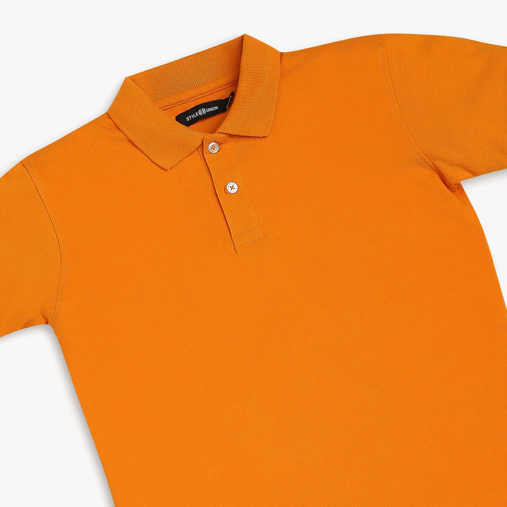 Boy's Regular Fit Solid Polo T-Shirt