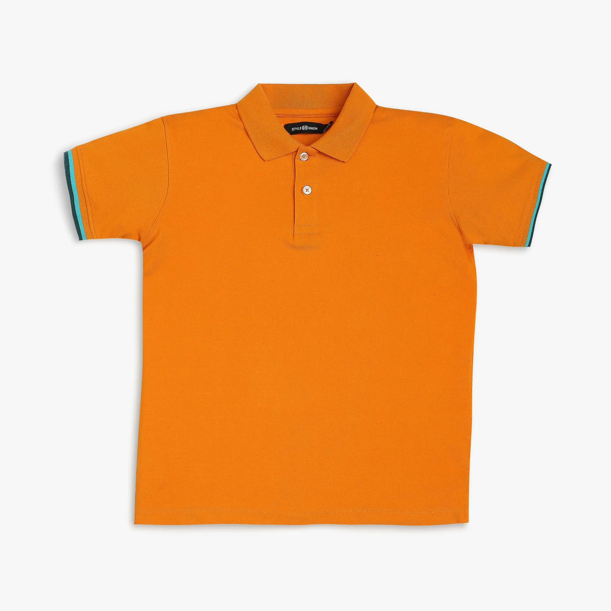 Boy's Regular Fit Solid Polo T-Shirt