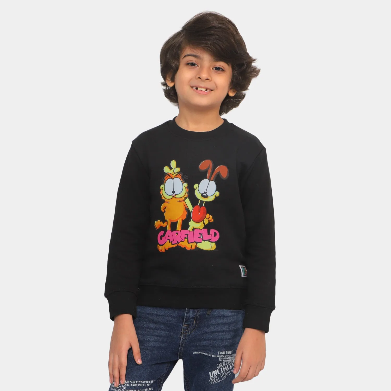 Boys Sweatshirt Garfield - Jet Black