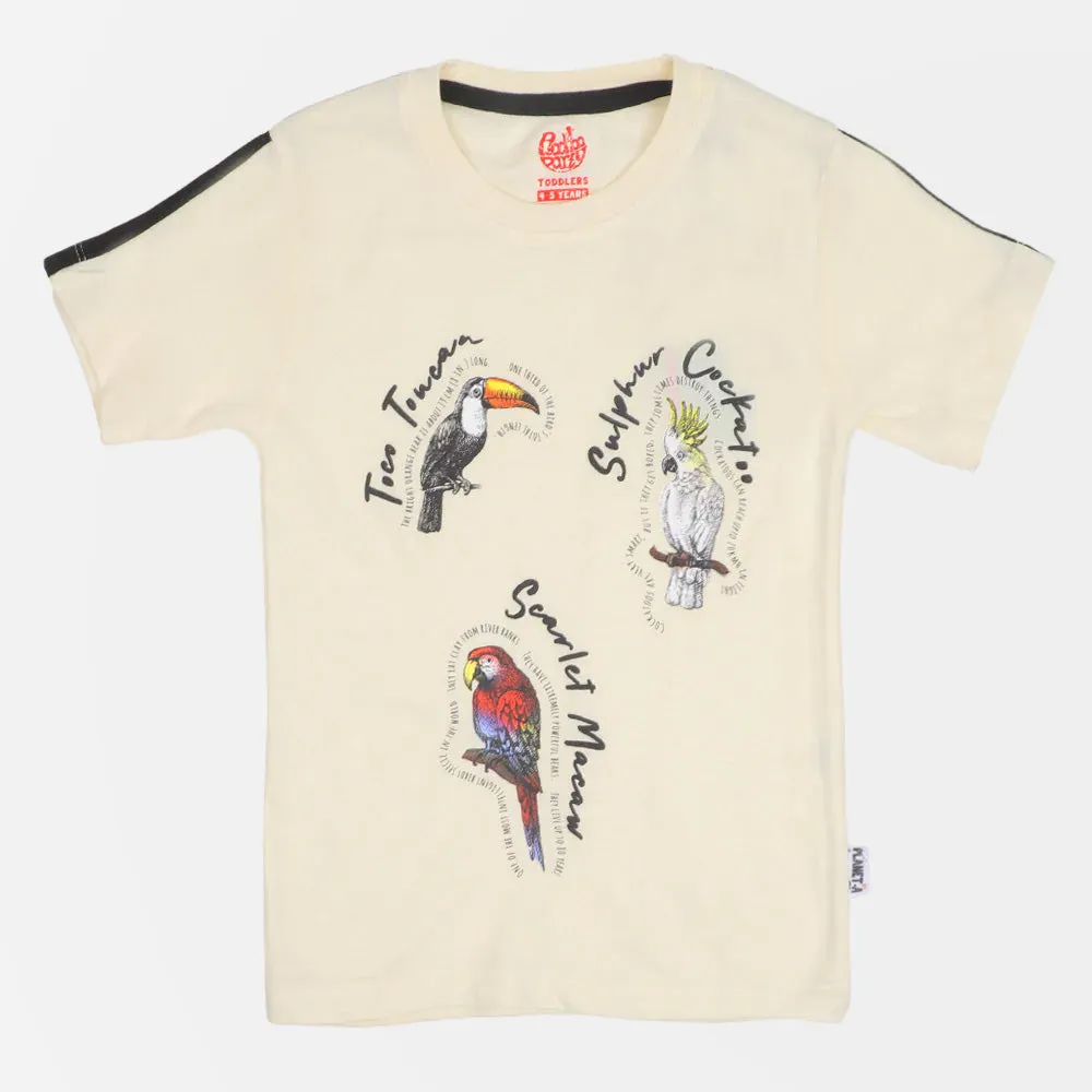 Boys T-Shirt Birdies - Lemon Icing