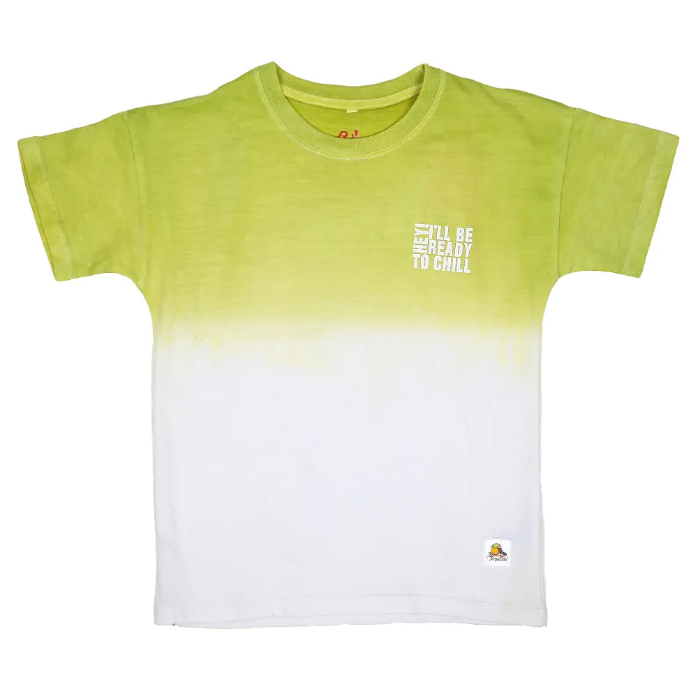 Boys T-Shirt H/S Ready To Chill - White