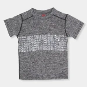 Boys T-Shirt H/S Warrior - GREY