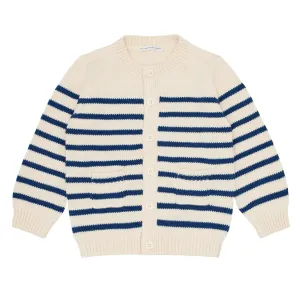 Breton Stripe Knit Cardigan