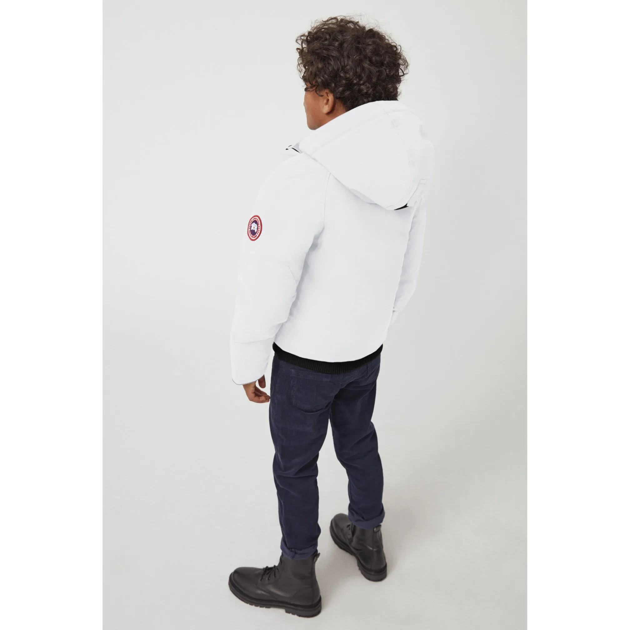 Canada Goose Rundle Bomber White with Fur