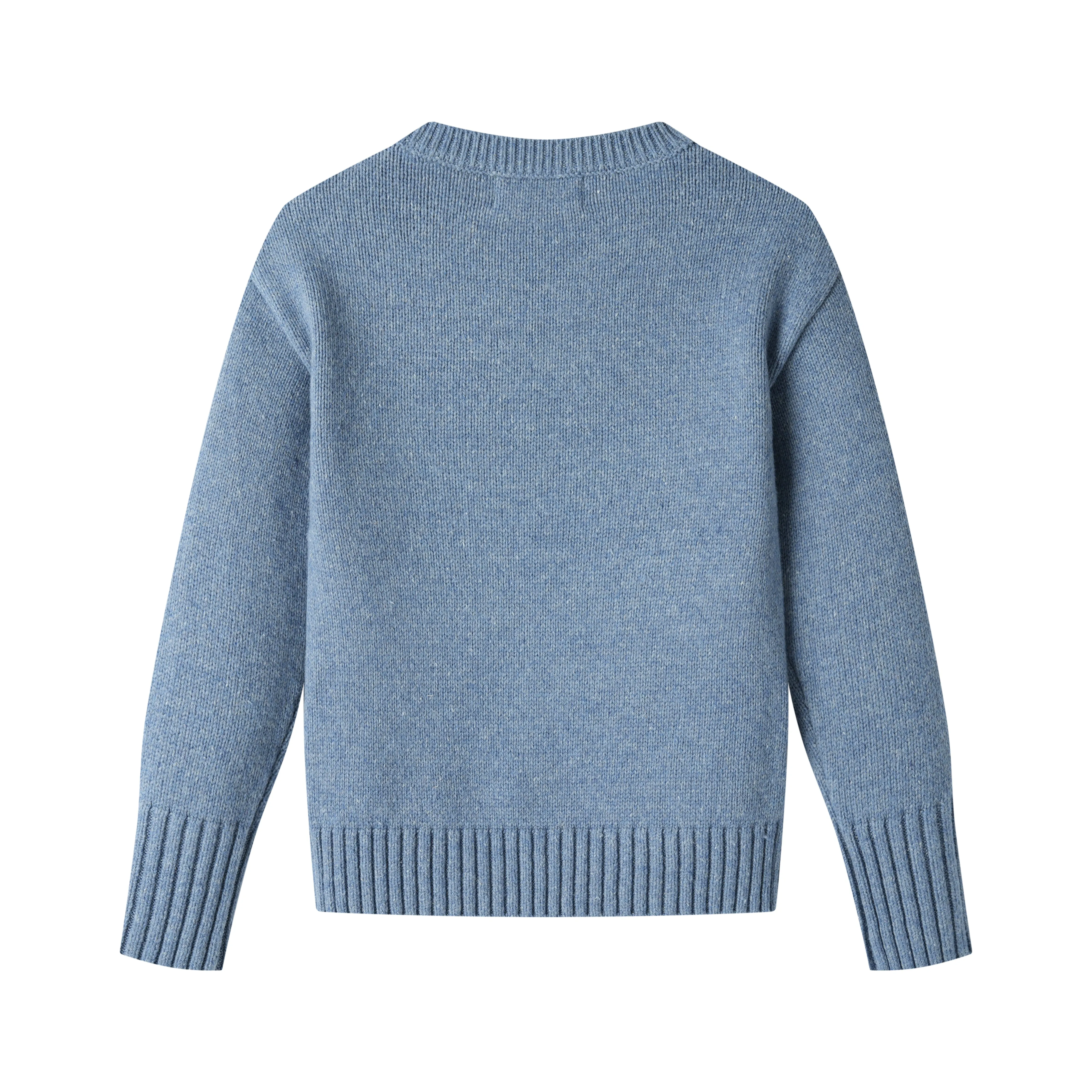 CLASSIC KNIT SWEATER-BLUE