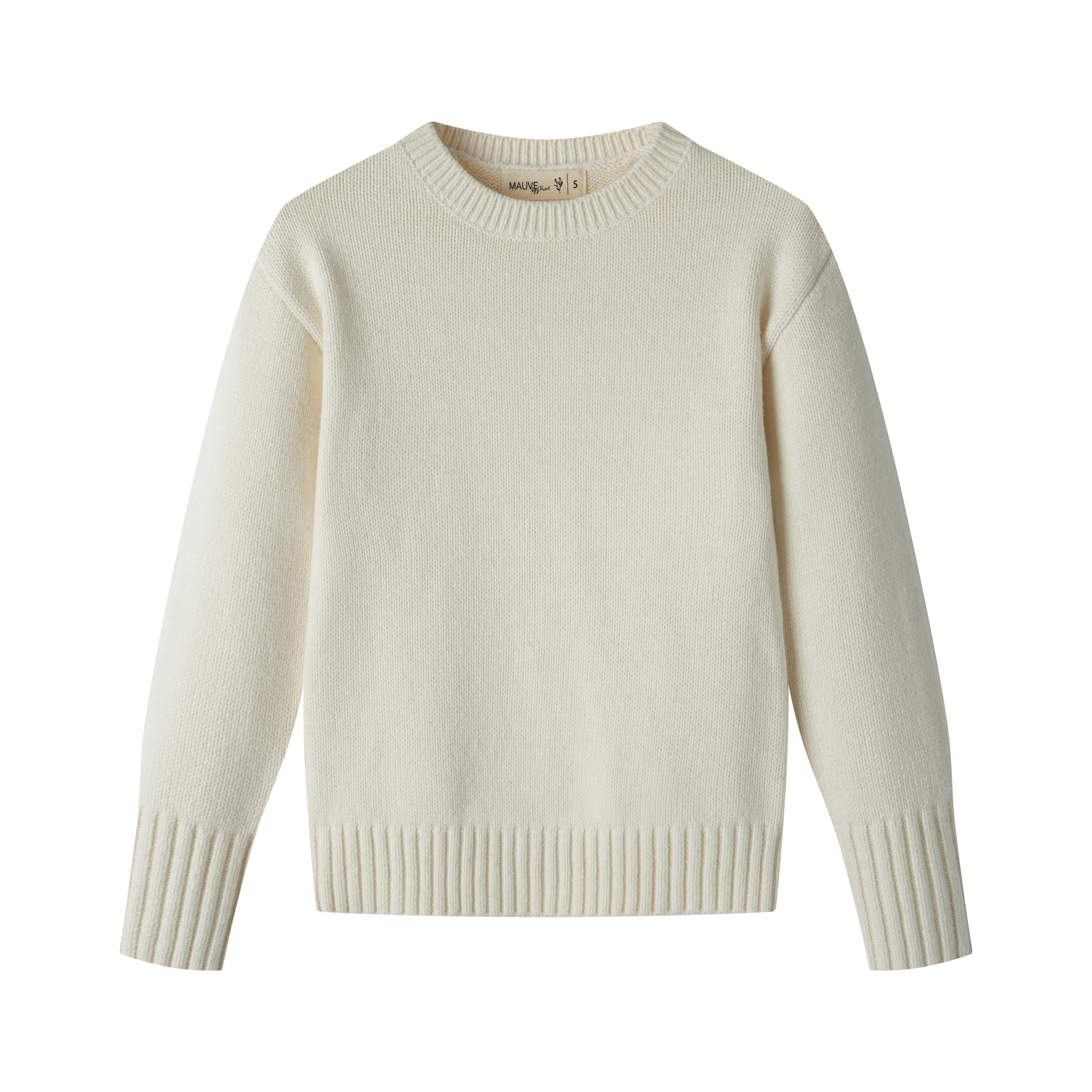 CLASSIC KNIT SWEATER-IVORY