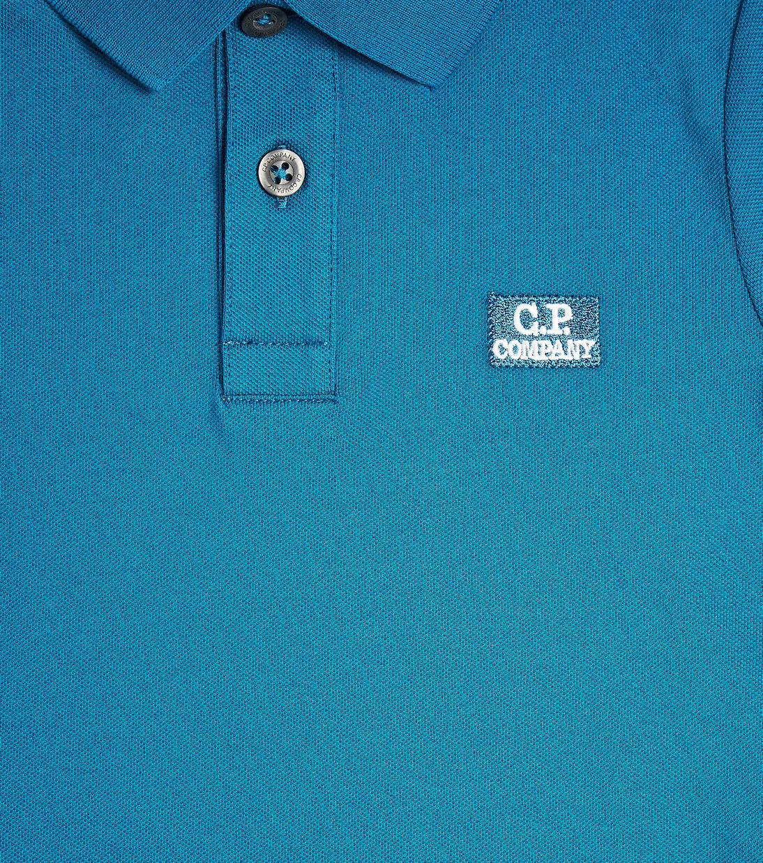 Cotton pique polo shirt with C logo. Company, black