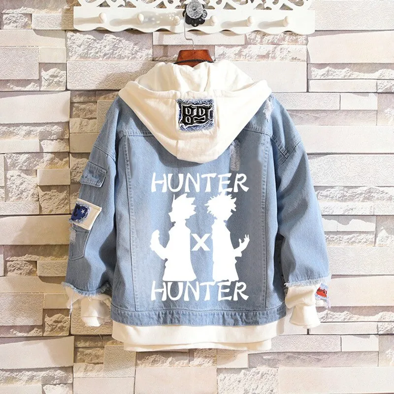 Denim Hoodie Set-2 Hunter X Hunter (Variants Available)