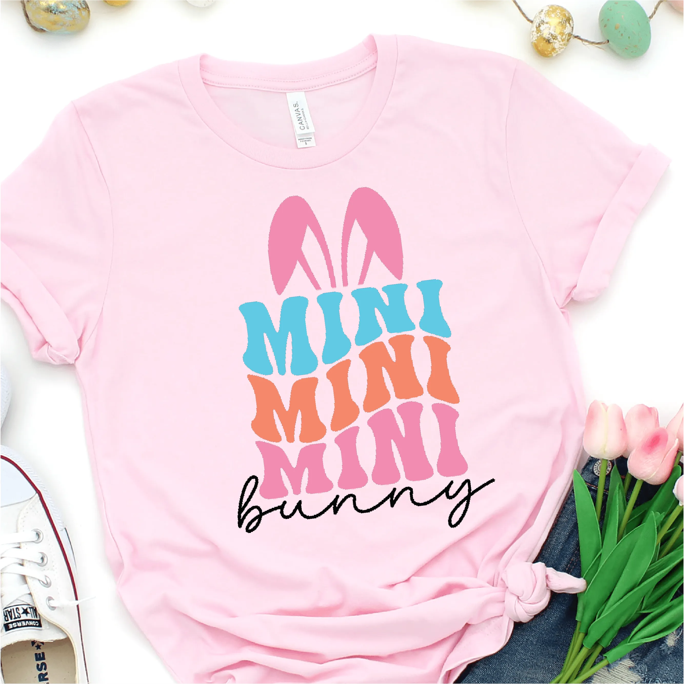 Easter Bunny Mama   Mini Graphic Tshirt for T-shirts