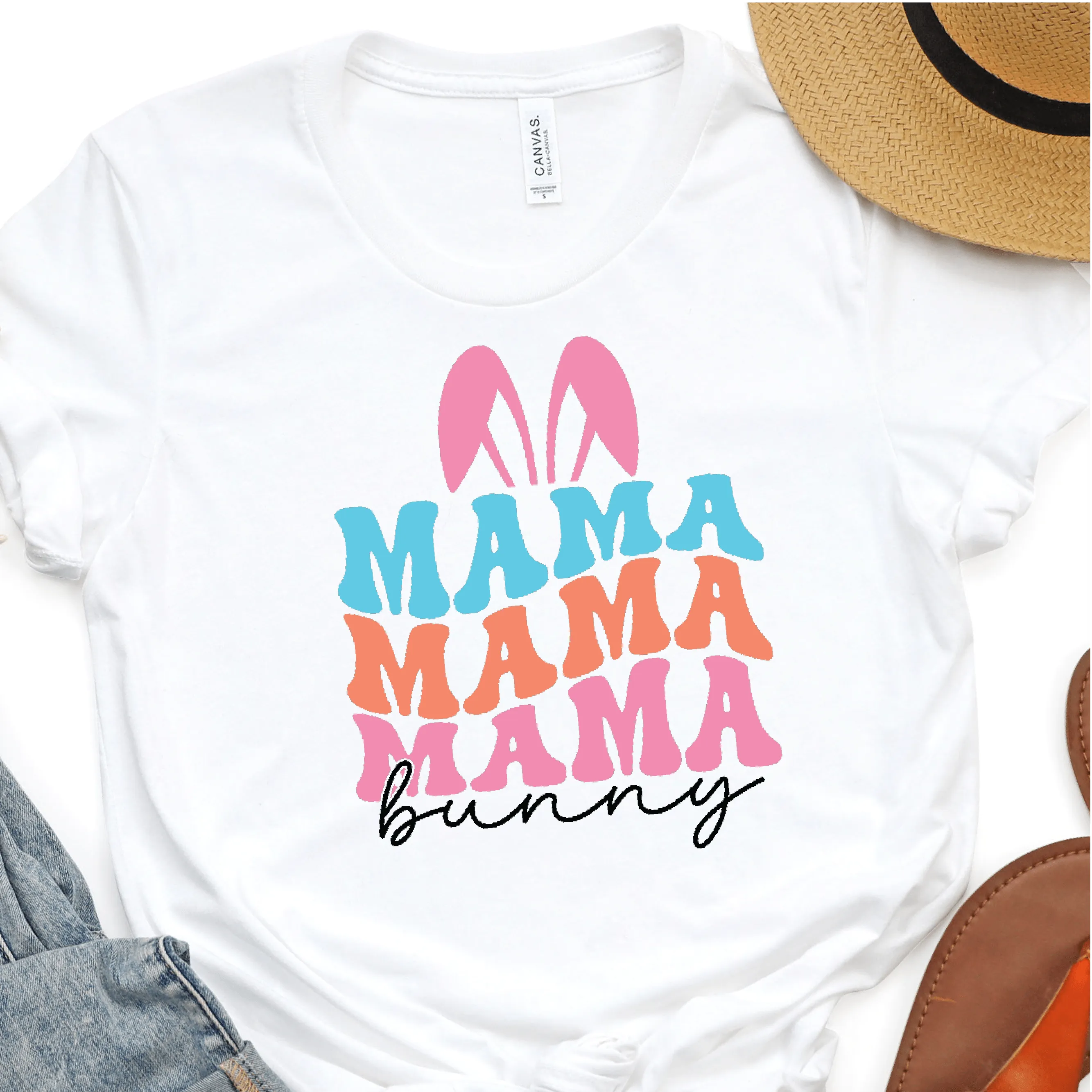 Easter Bunny Mama   Mini Graphic Tshirt for T-shirts