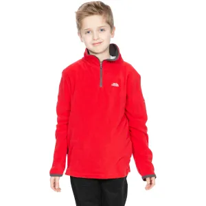 Etto Boys Half Zip Fleece in Red