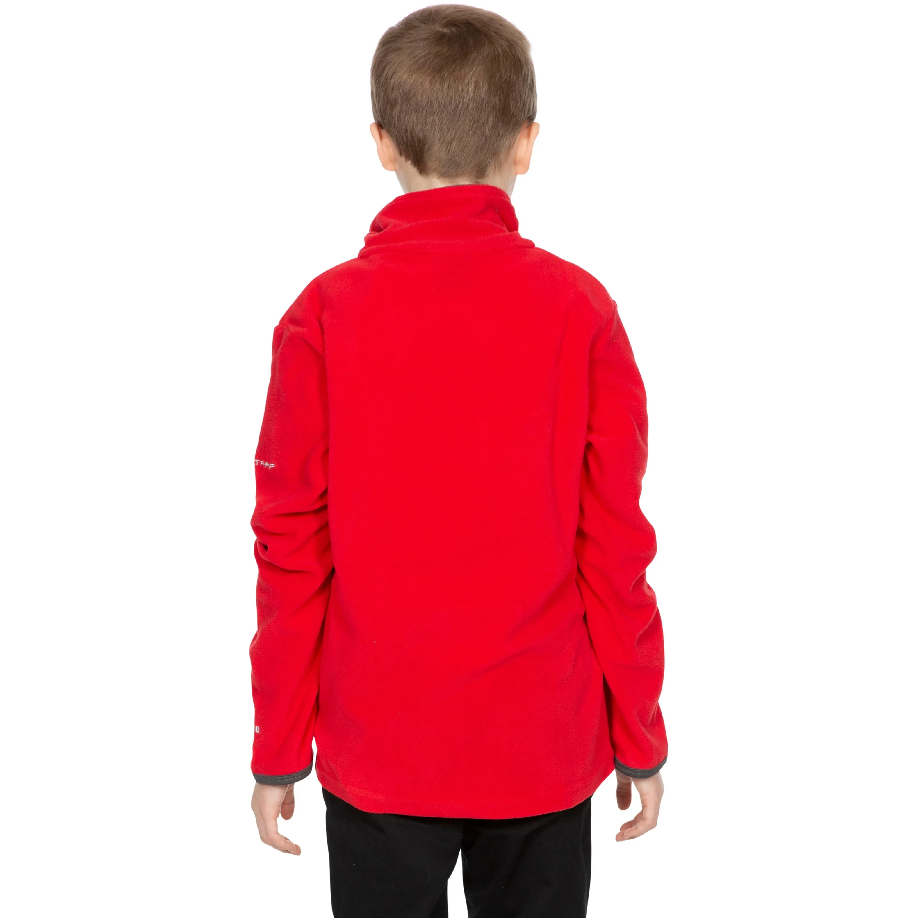 Etto Boys Half Zip Fleece in Red