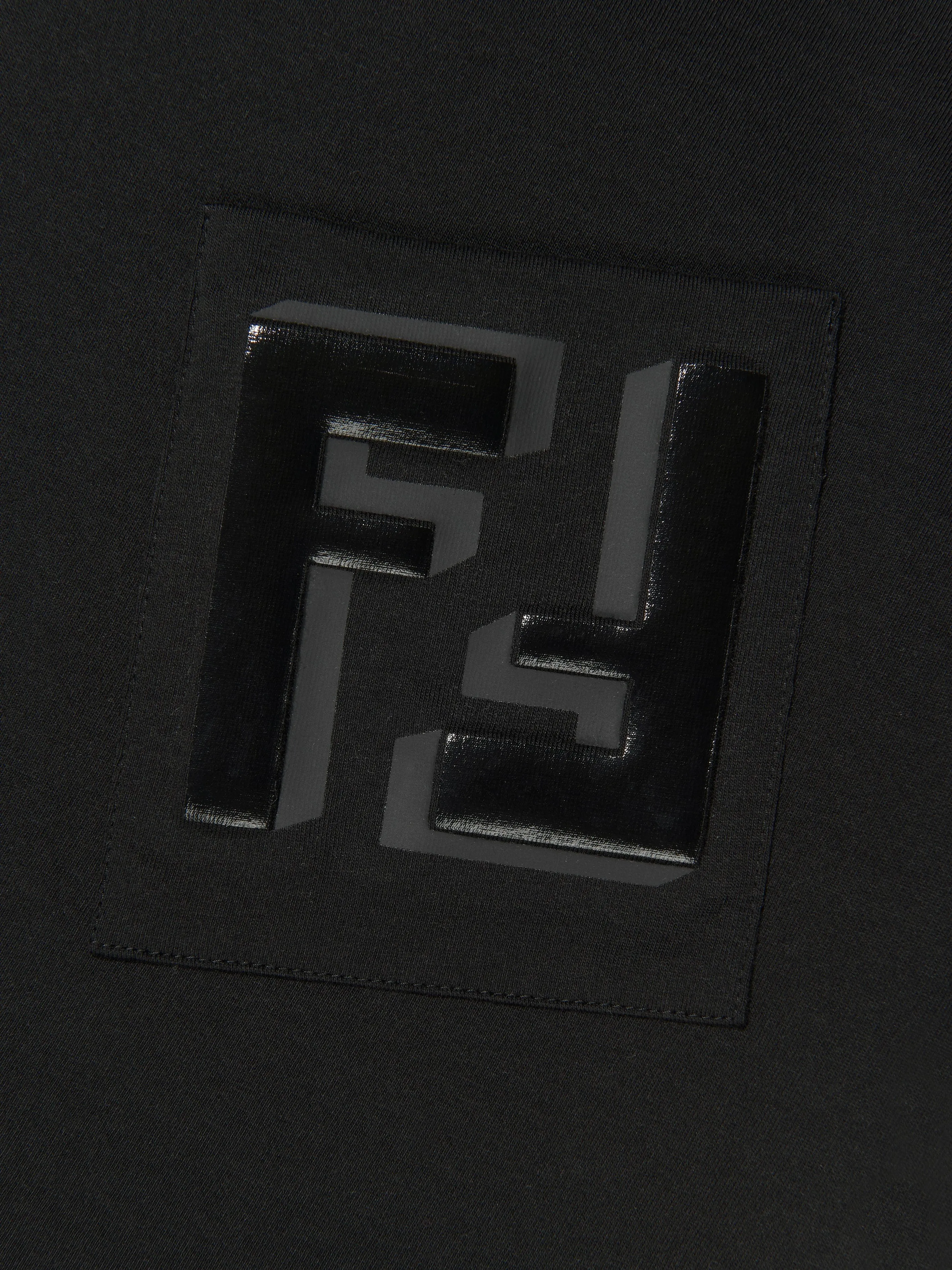 Fendi Boys Tonal FF Logo T-Shirt