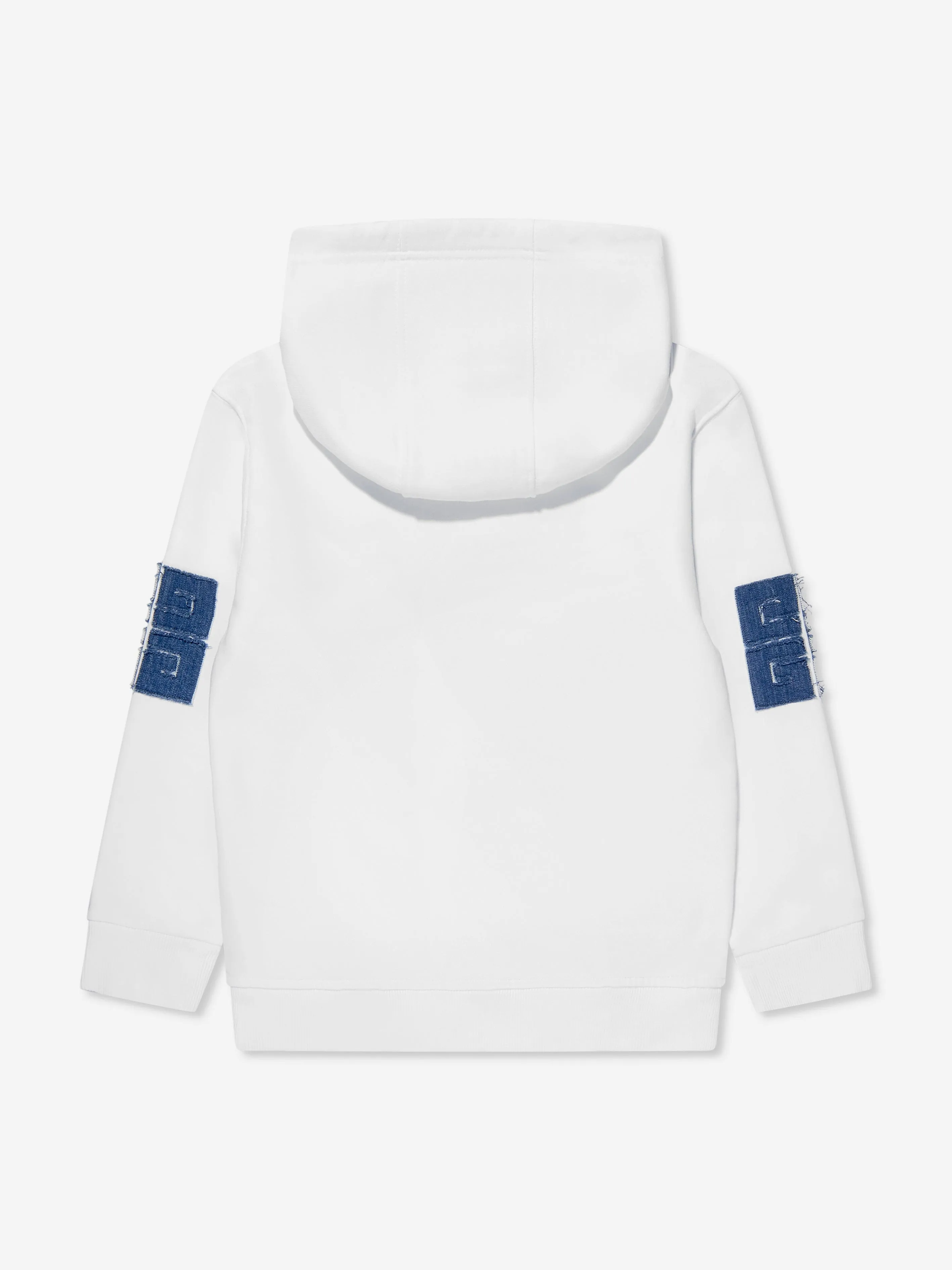 Givenchy Boys Applique Logo Hoodie in White