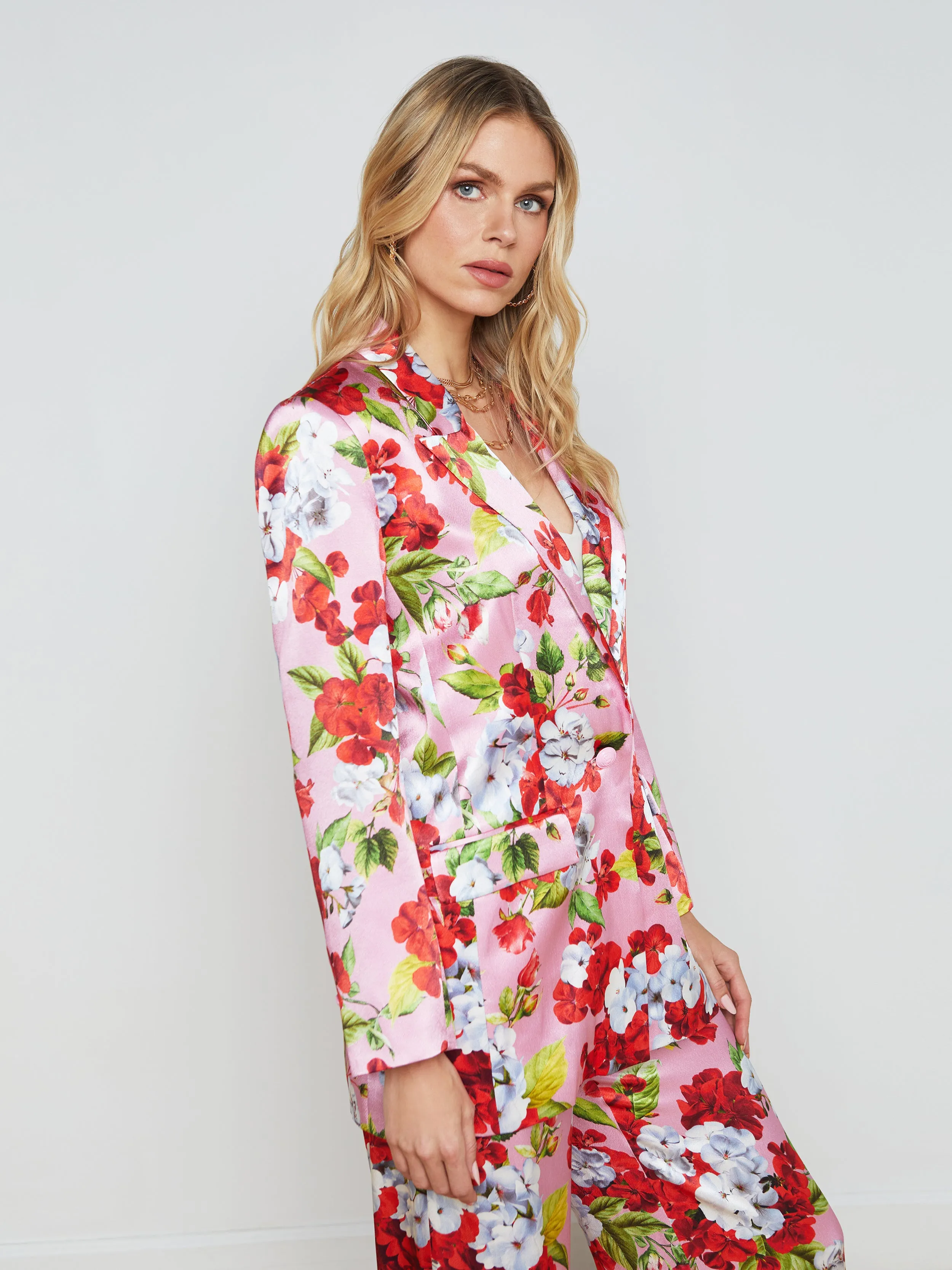 Gwyneth Floral Boyfriend Blazer