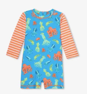 Hatley Infant Boys Colourful Octopuses One-Piece Rashguard