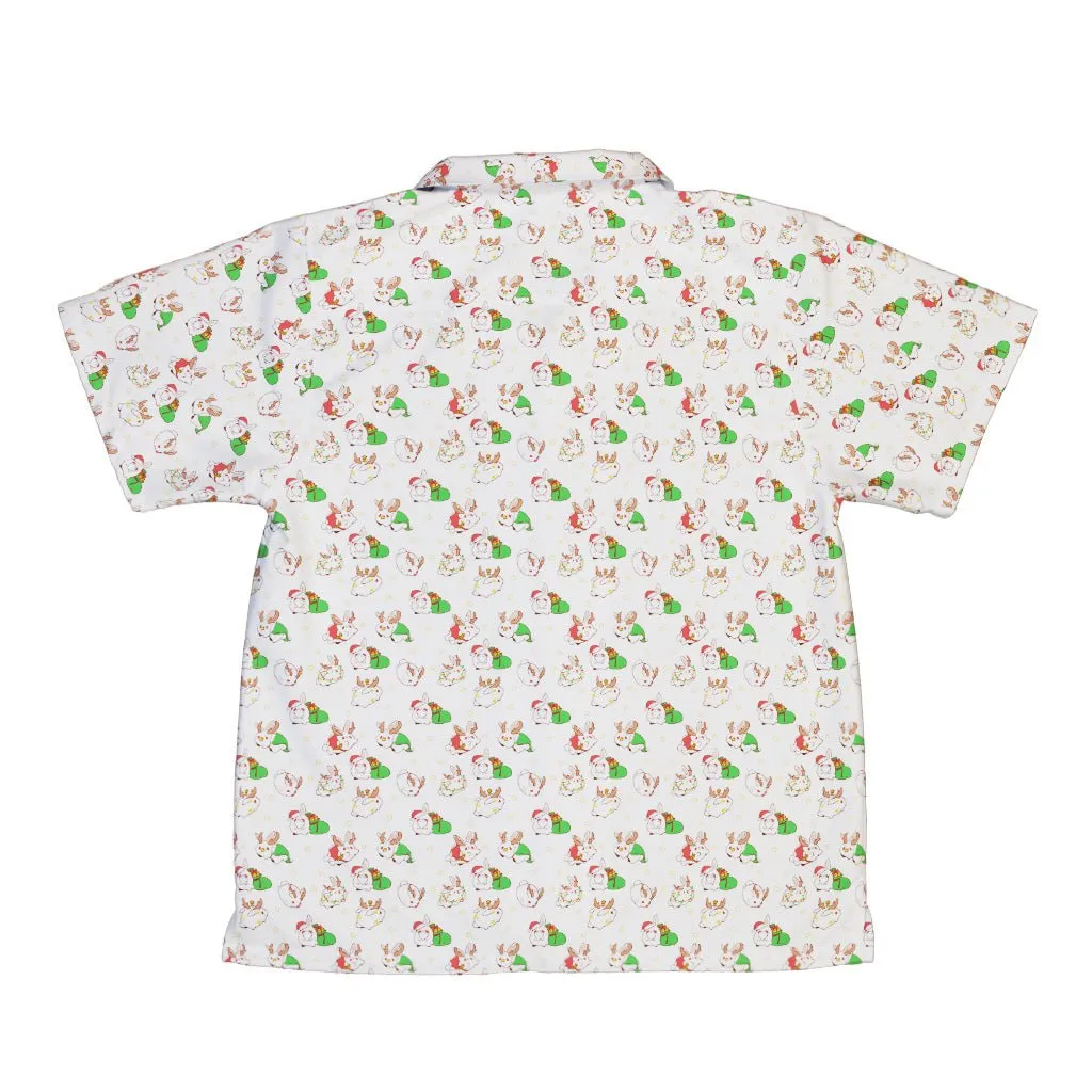 Holly Jolly Bunnies Youth Hawaiian Shirt