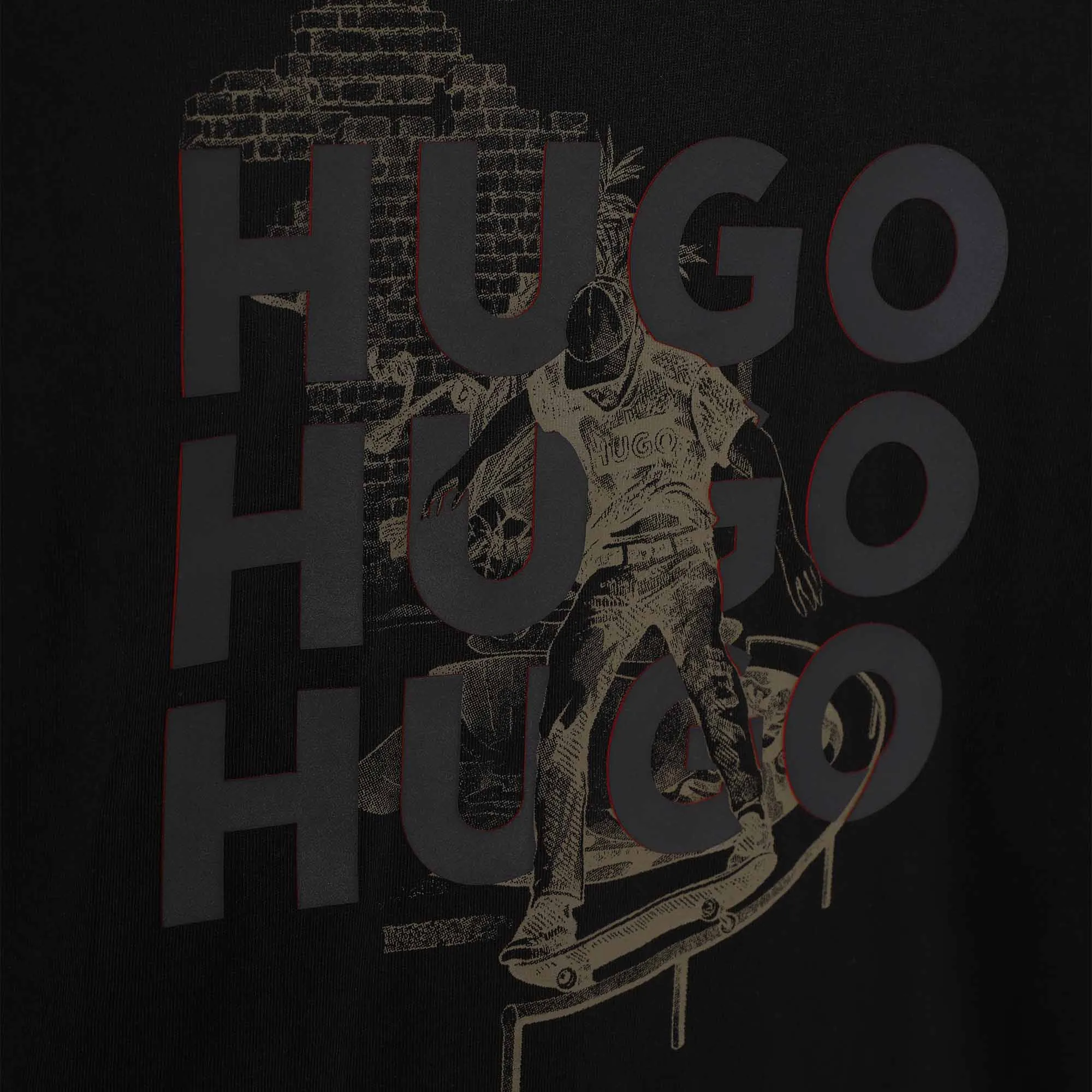 Hugo Kids Long Sleeve T-Shirt - Black