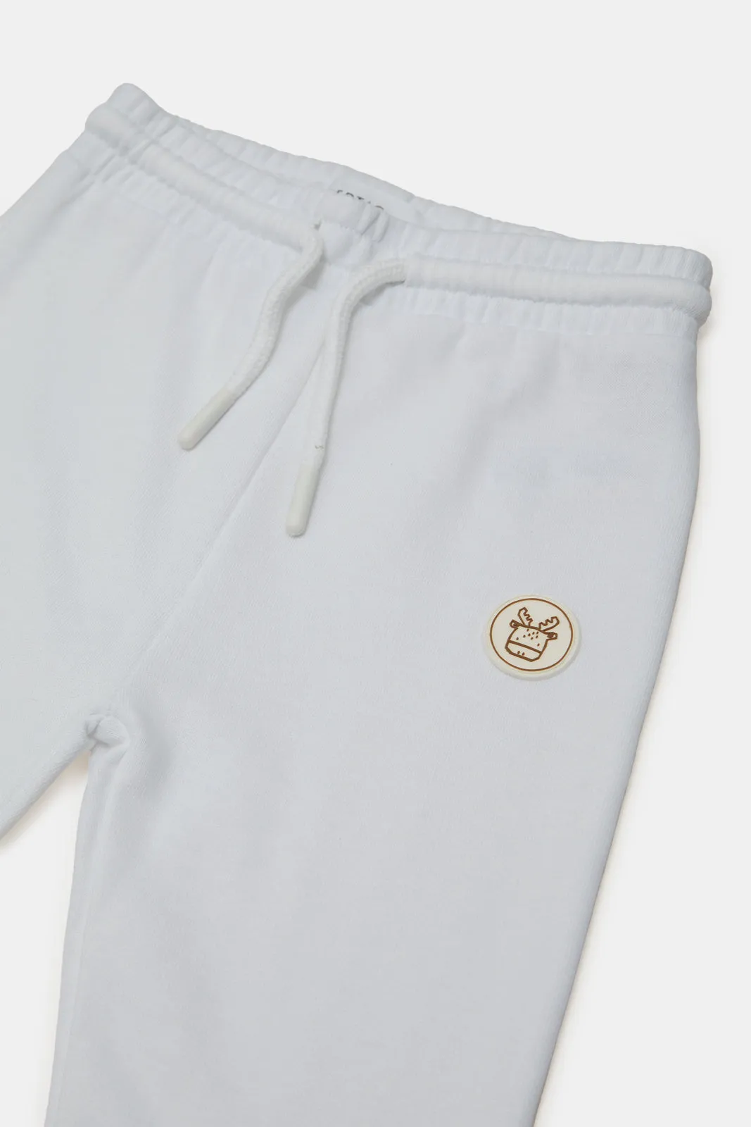 Infant Boys White Active Pants