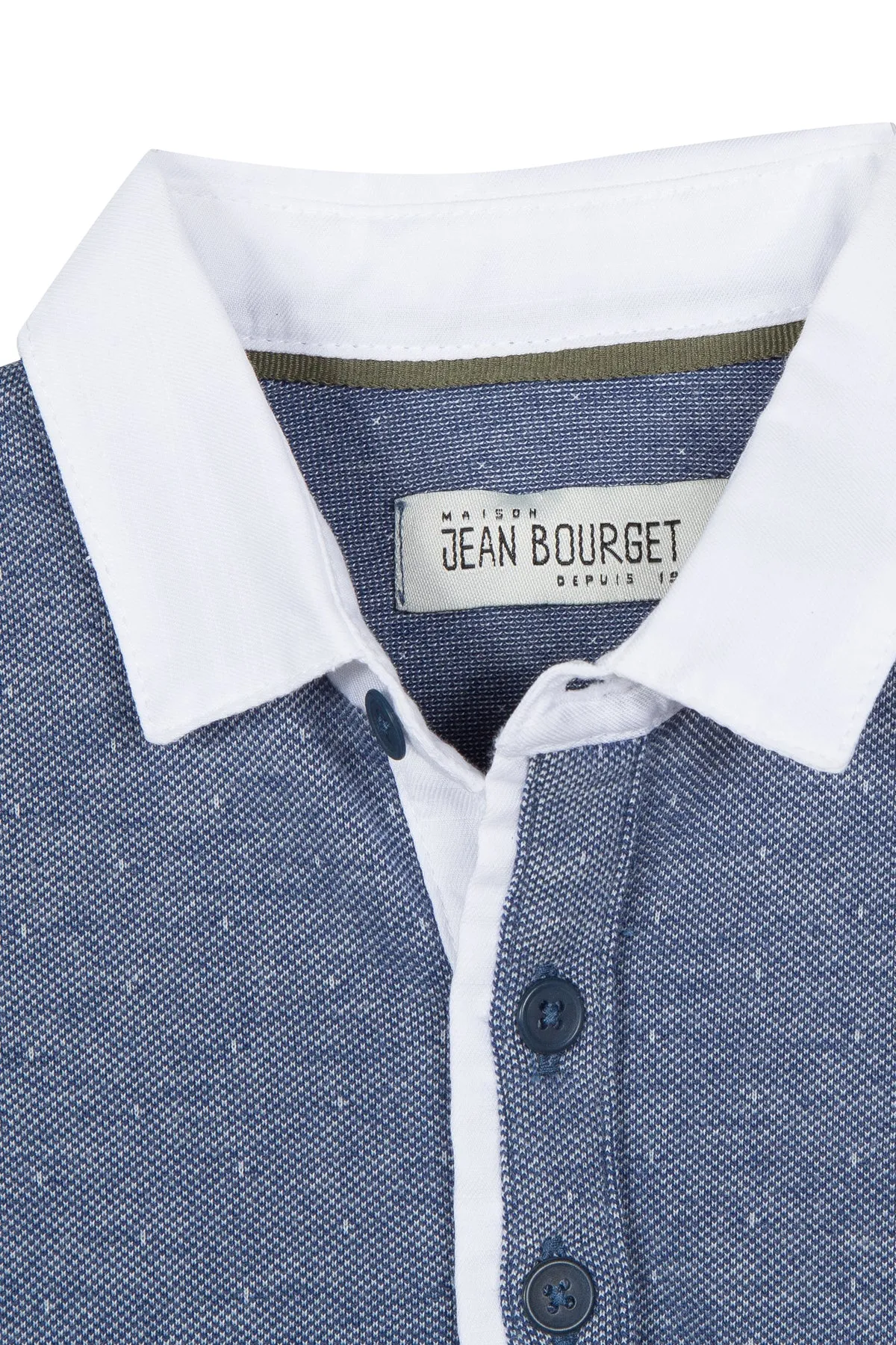 Jean Bourget Indigo Baby Boys Polo (Size 6M left)