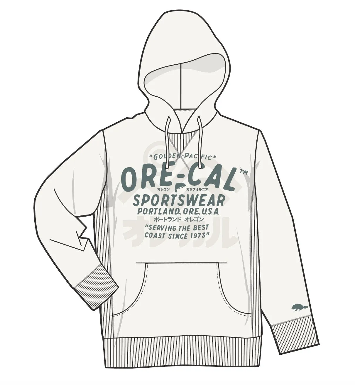 KANA OVERPRINT HOODY