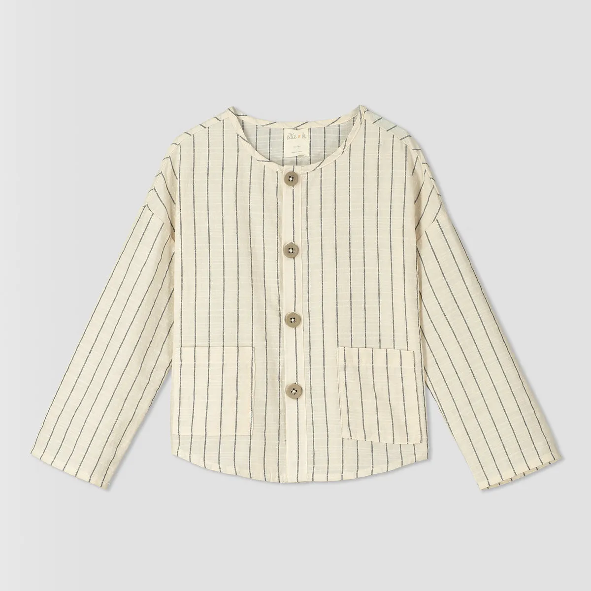 Locryn top in ivory stripe