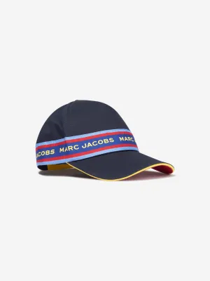 MARC JACOBS Boys Logo Band Cap in Navy